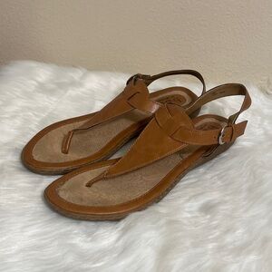 B.O.C Born Concept Tan Leather Sandals